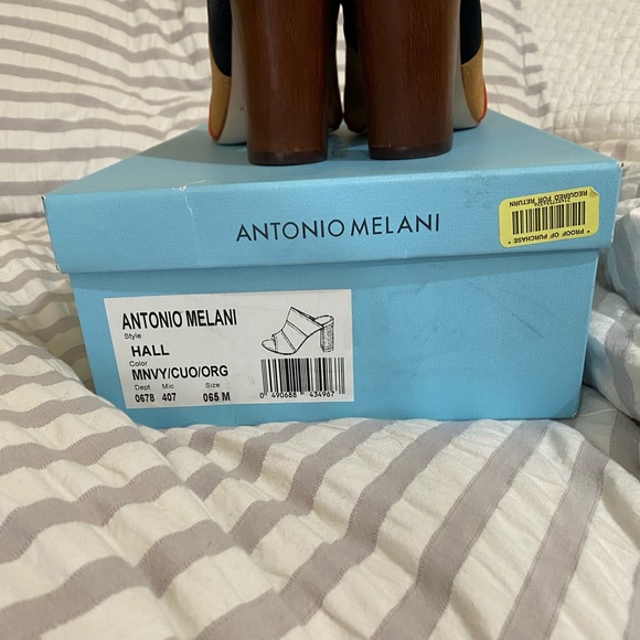 Antonio Melani | Hall Peep Toe Stripe Heel - Picture 6 of 6